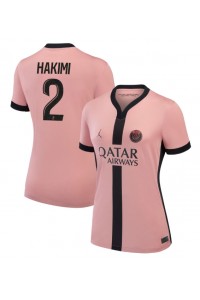 Paris Saint-Germain Achraf Hakimi #2 Jalkapallovaatteet Naisten Kolmaspaita 2024-25 Lyhythihainen